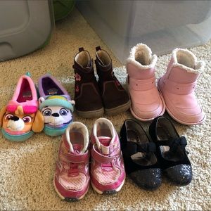 Set of 5 pairs toddler girls shoes-paw patrol